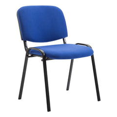 4er Set Besucherstuhl Ken Stoff - blau