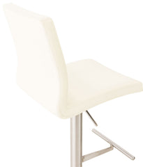 Barhocker Cadiz Kunstleder edelstahl - creme