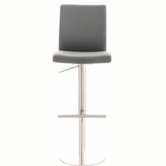 Barhocker Cadiz Kunstleder edelstahl - grau
