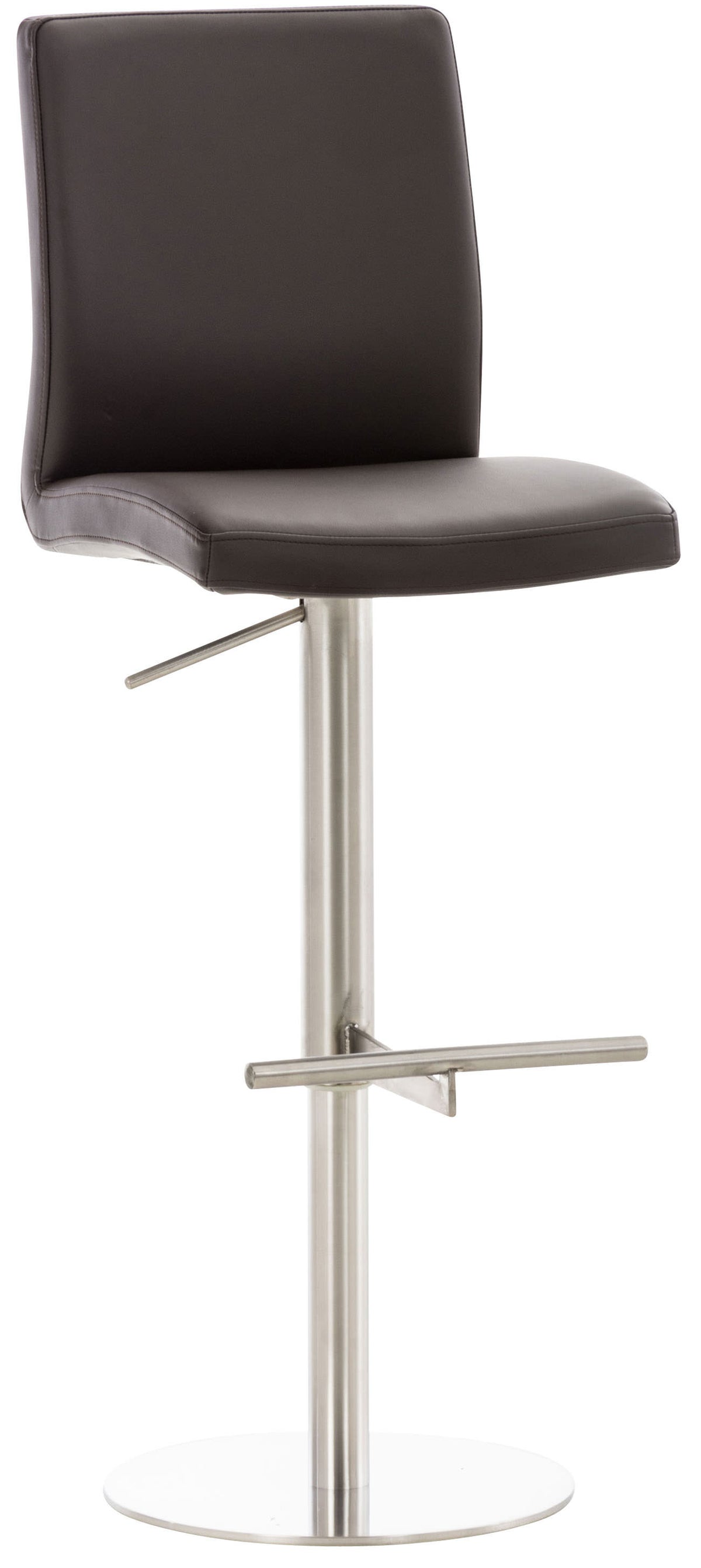 Barhocker Cadiz Kunstleder edelstahl - braun