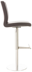 Barhocker Cadiz Kunstleder edelstahl - braun