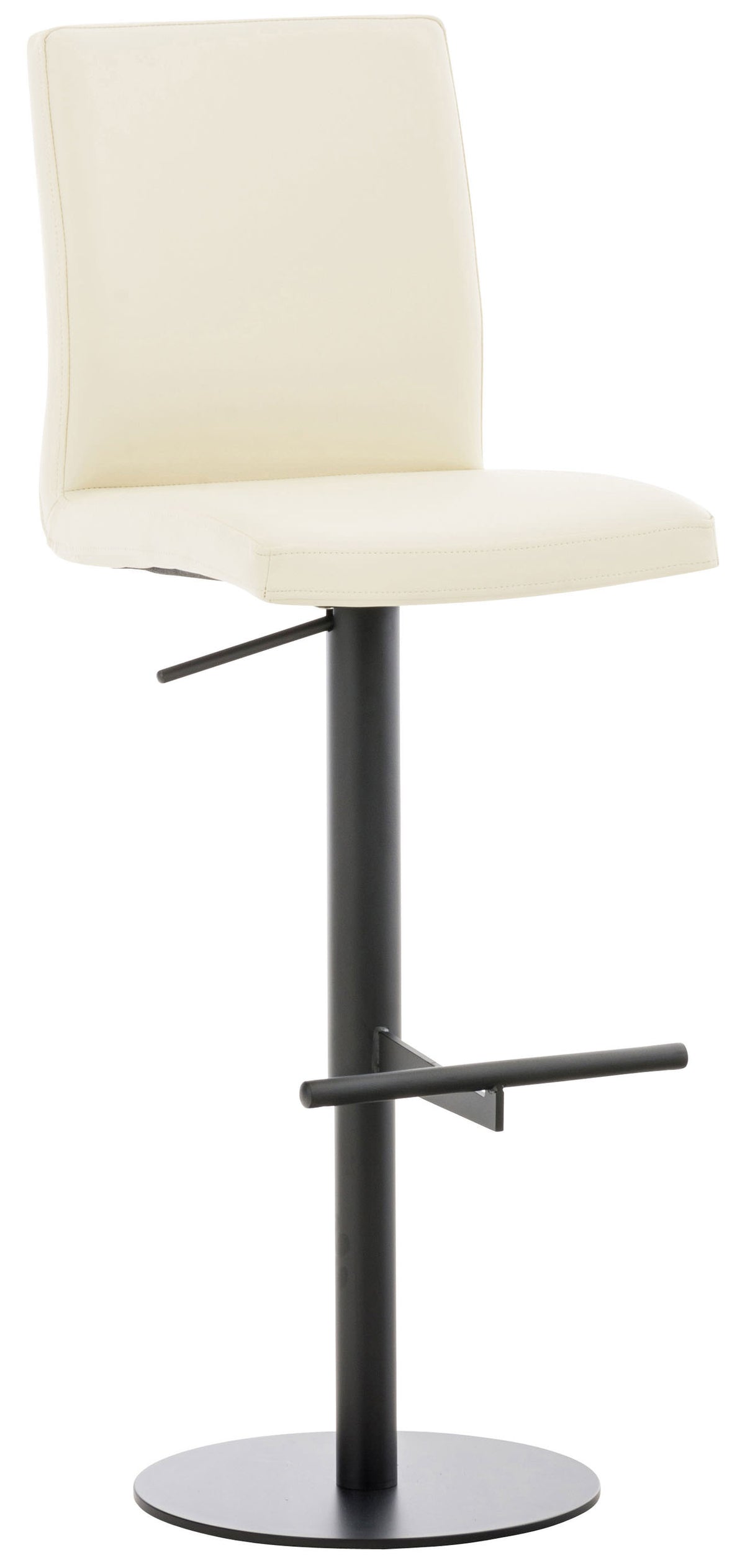 Barhocker Cadiz Kunstleder schwarz - creme