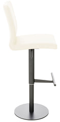 Barhocker Cadiz Kunstleder schwarz - creme