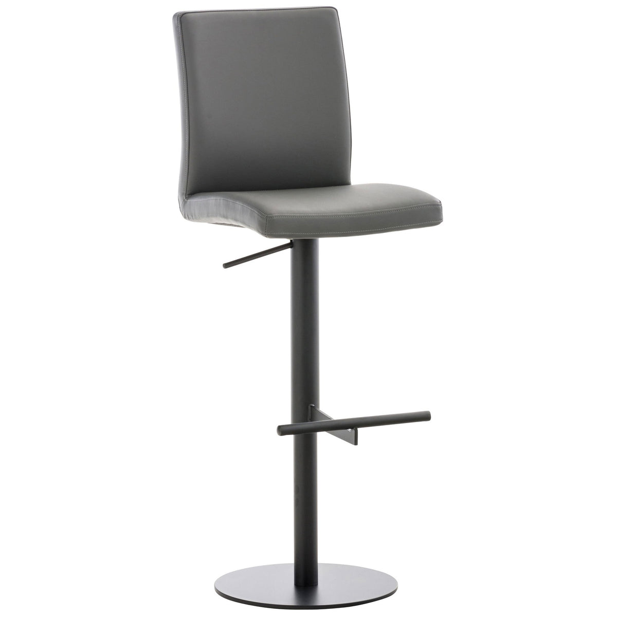 Barhocker Cadiz Kunstleder schwarz - grau