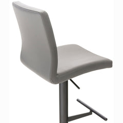 Barhocker Cadiz Kunstleder schwarz - grau