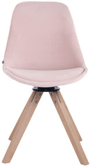 Esszimmerstuhl Troyes Samt Square natura - pink