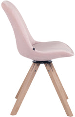 Esszimmerstuhl Troyes Samt Square natura - pink