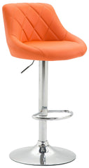 Barhocker Lazio Kunstleder chrom - orange