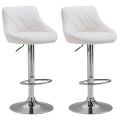 2er Set Barhocker Lazio Kunstleder C - weiß
