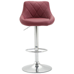 2er Set Barhocker Lazio Kunstleder C - bordeauxrot