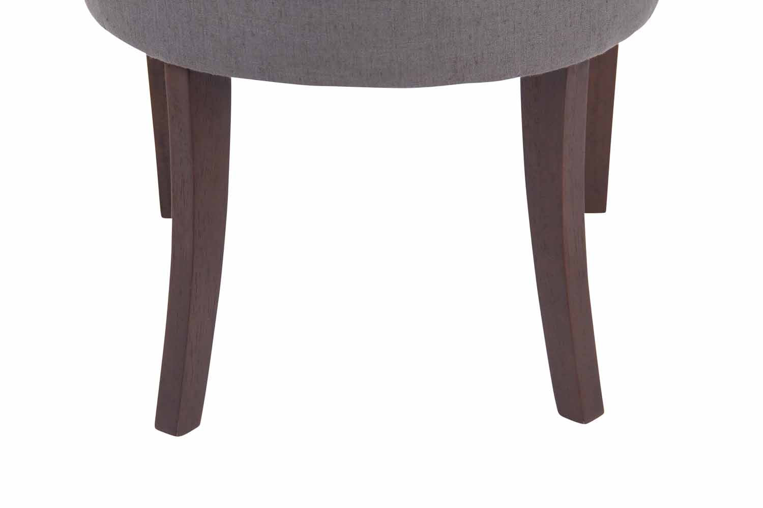 Set di 2 sedie da pranzo Aberdeen in stile Chesterfield, imbottite e trapuntate, colore grigio scuro.