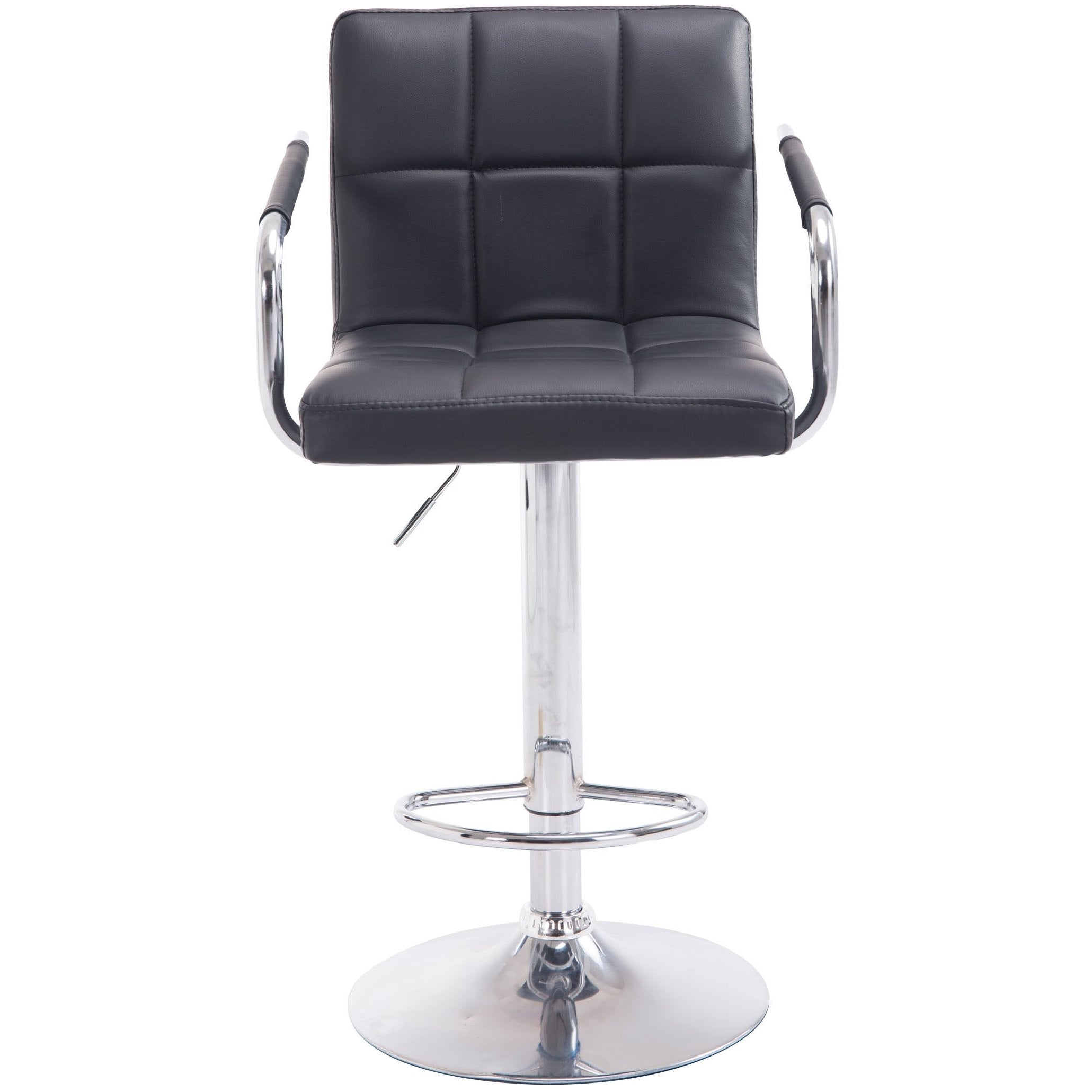 Barhocker Lucy V2 chrom - schwarz - InfinityMarket