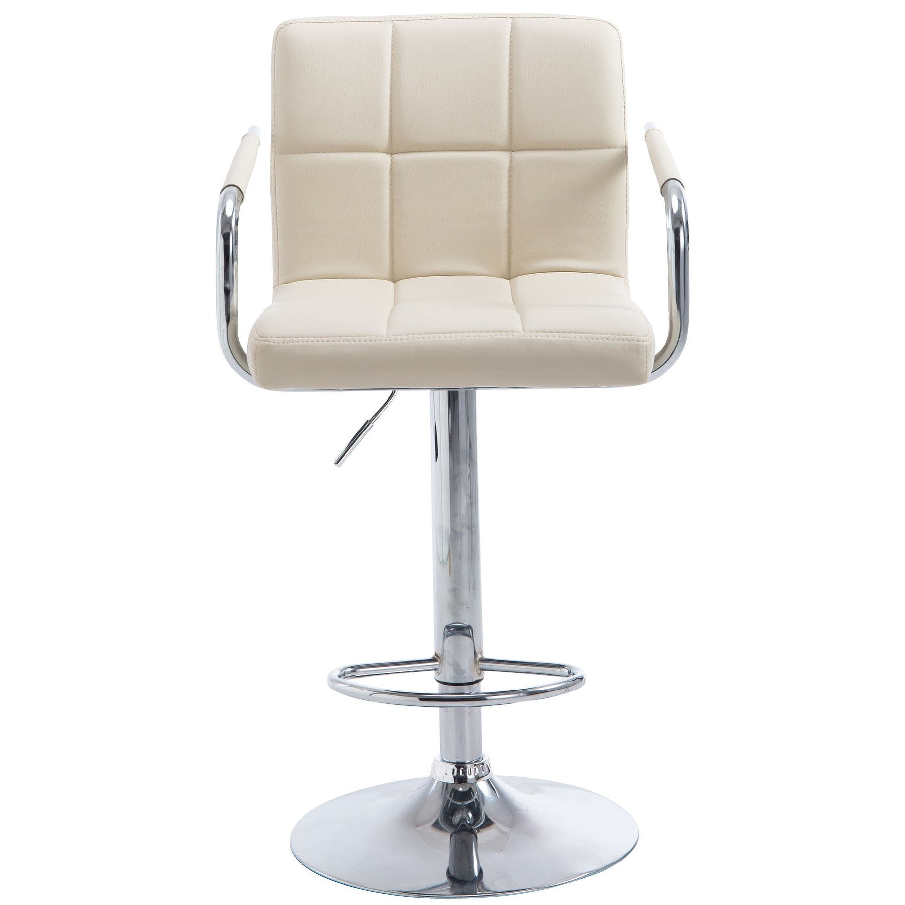 Barhocker Lucy V2 chrom - creme - InfinityMarket