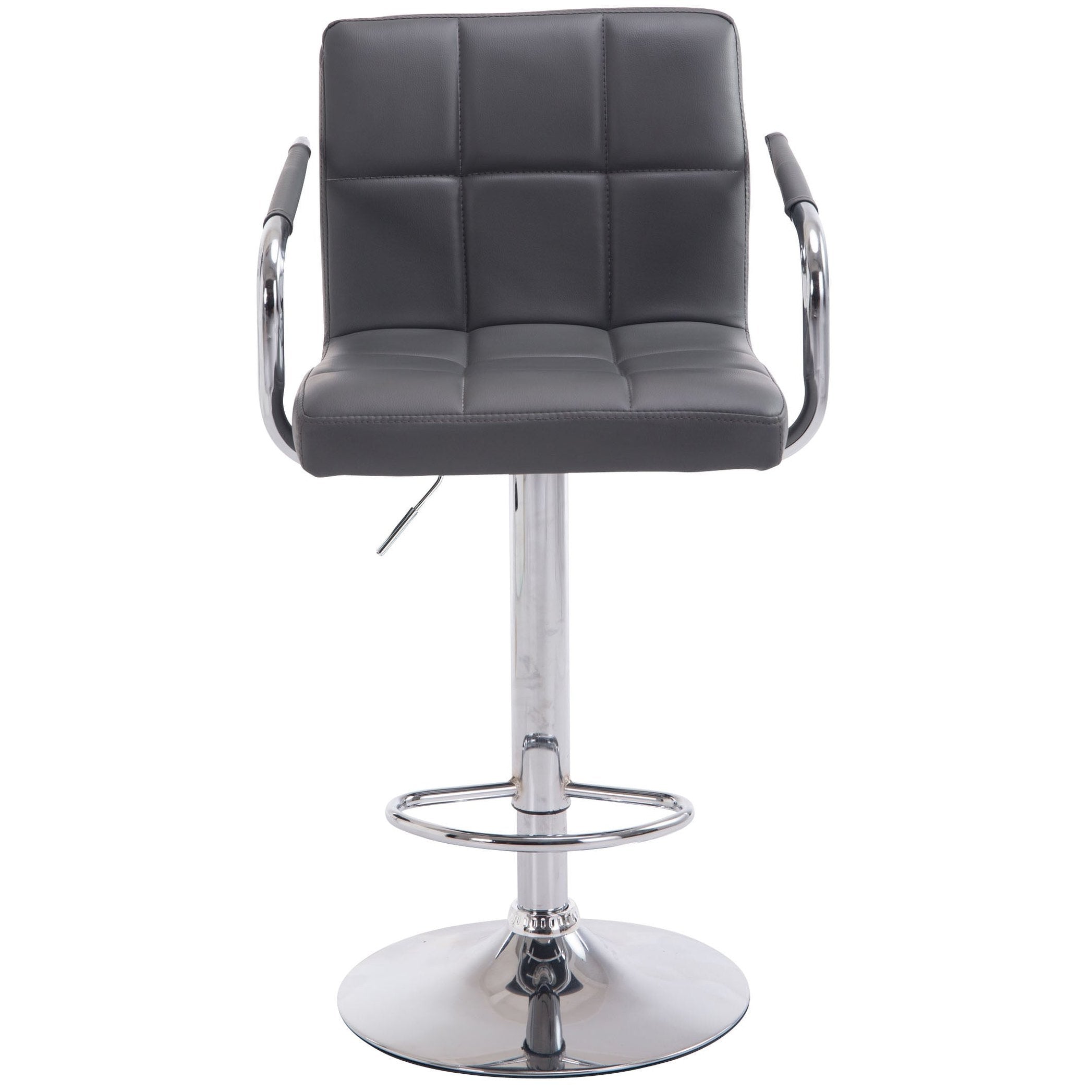 Barhocker Lucy V2 chrom - grau - InfinityMarket