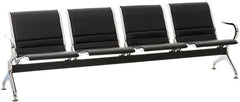 Wartebank Frankfurt 4-Sitzer - schwarz