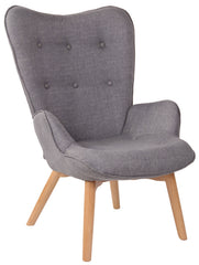 Lounger Durham Stoff - grau