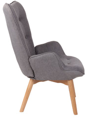 Lounger Durham Stoff - grau