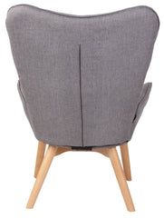 Lounger Durham Stoff - grau