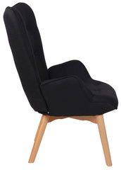 Lounger Durham Stoff - schwarz