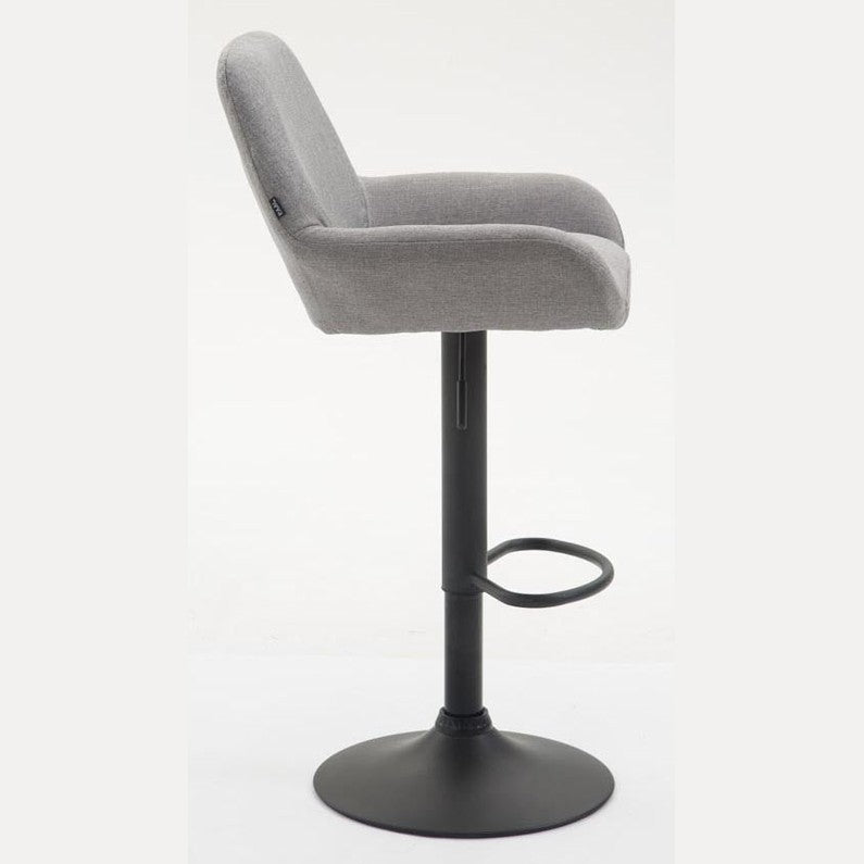 Barhocker Braga Stoff B - grau - InfinityMarket