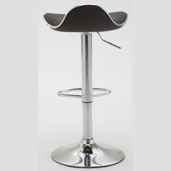 Set di 2 sgabelli Shanghai in tessuto scuro, design moderno, imbottiti e facili da pulire, ideali per cucina o bar.