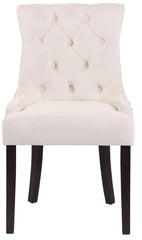 Esszimmerstuhl Aberdeen Samt antik - creme
