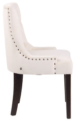 Esszimmerstuhl Aberdeen Samt antik - creme