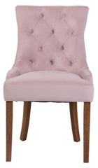 Esszimmerstuhl Aberdeen Samt antik-hell - pink