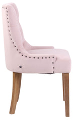 Esszimmerstuhl Aberdeen Samt antik-hell - pink