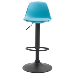 2er Set Barhocker Kiel Kunststoff schwarz - blau