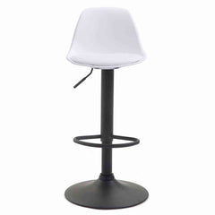 2er Set Barhocker Kiel Kunststoff schwarz - weiß