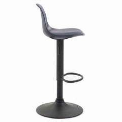 2er Set Barhocker Kiel Kunststoff schwarz - schwarz