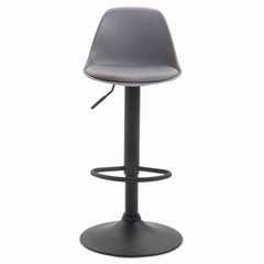 2er Set Barhocker Kiel Kunststoff schwarz - grau
