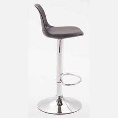 2er Set Barhocker Kiel Kunststoff chrom - schwarz