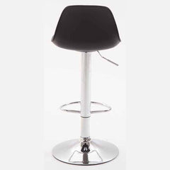 2er Set Barhocker Kiel Kunststoff chrom - schwarz