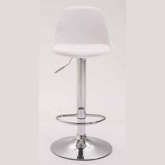 2er Set Barhocker Kiel Kunststoff chrom - weiß