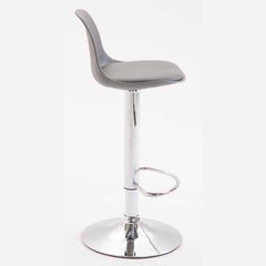 2er Set Barhocker Kiel Kunststoff chrom - grau