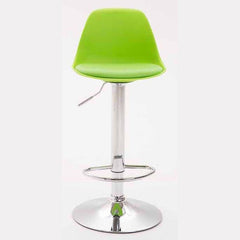 2er Set Barhocker Kiel Kunststoff chrom - grün