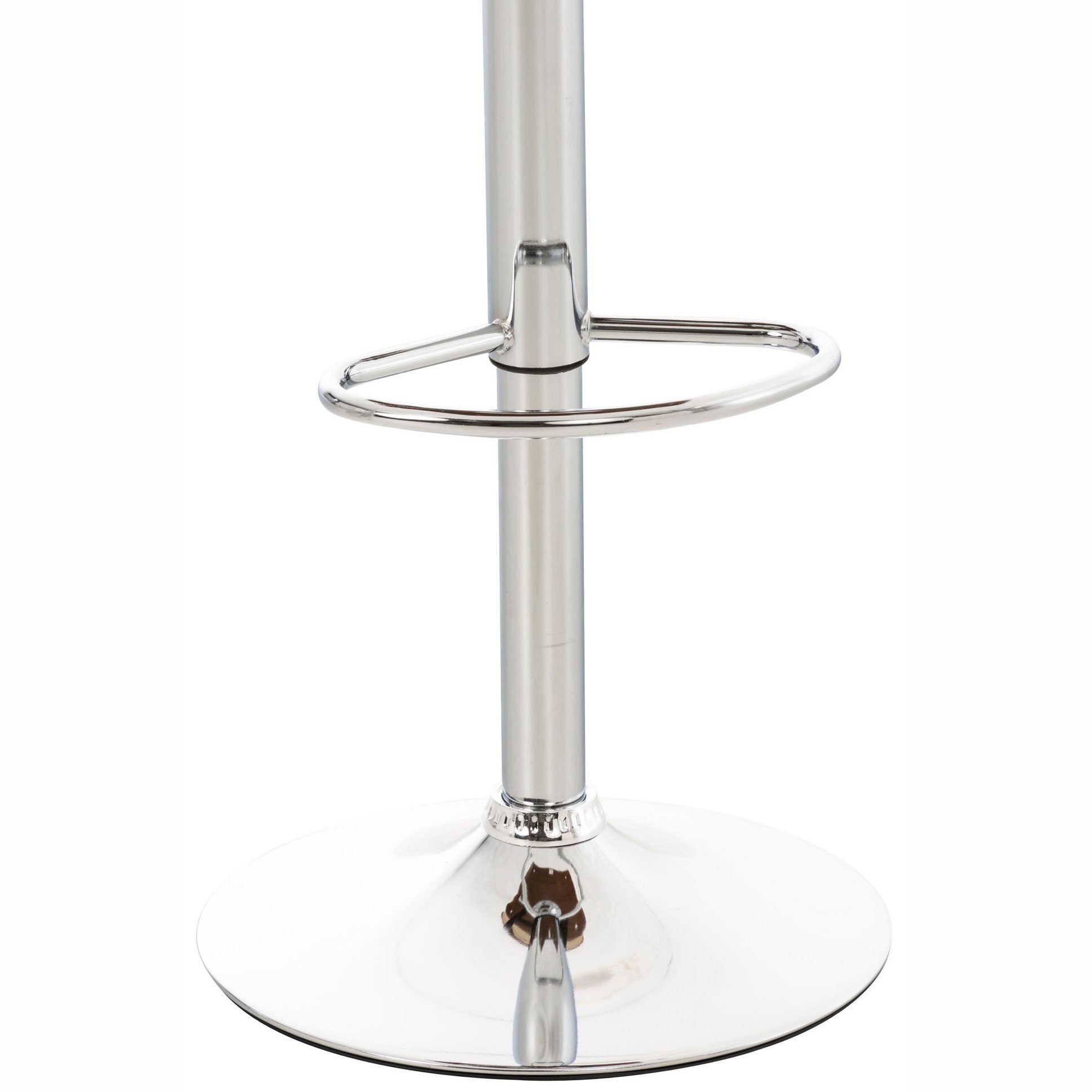 Set di 2 sgabelli da bar Sarnia in legno e similpelle, schienale imbottito, design elegante in walnuss e nero.