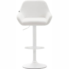 Barhocker Braga Kunstleder weiß - weiß