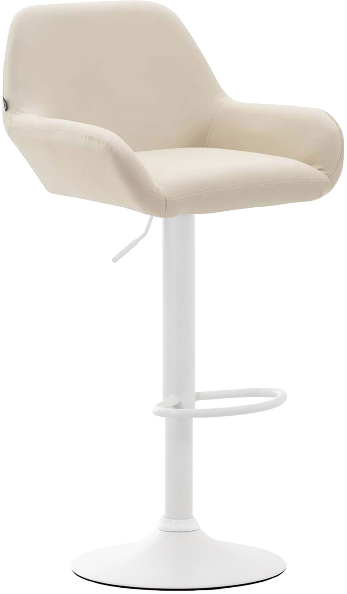 Barhocker Braga Kunstleder wei� - creme