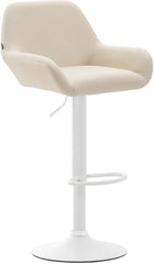 Barhocker Braga Kunstleder wei� - creme