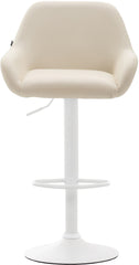 Barhocker Braga Kunstleder wei� - creme