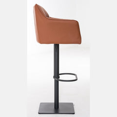 2er Set Barhocker Damaso Kunstleder schwarz - hellbraun