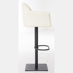 2er Set Barhocker Damaso Kunstleder schwarz - creme