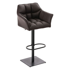 2er Set Barhocker Damaso Kunstleder schwarz - braun