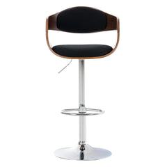 2er Set Barhocker Kingston C Stoff - walnuss/schwarz