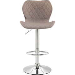 Barhocker Cork Stoff chrom - taupe