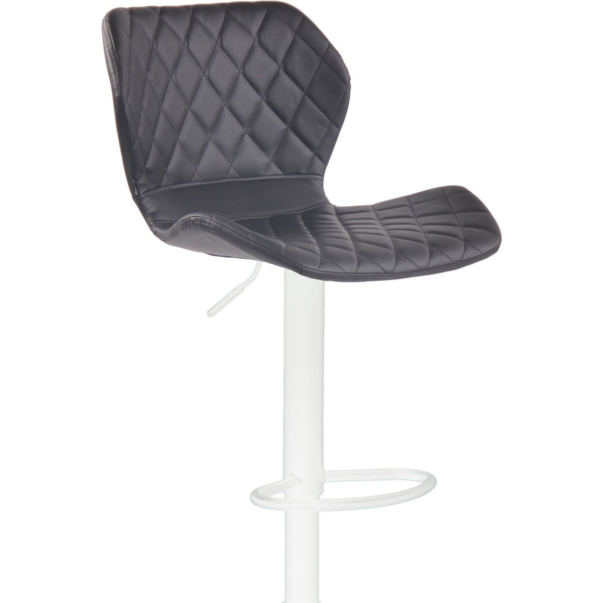 Barhocker Cork Kunstleder weiß - schwarz