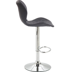 Barhocker Cork Kunstleder chrom - grau